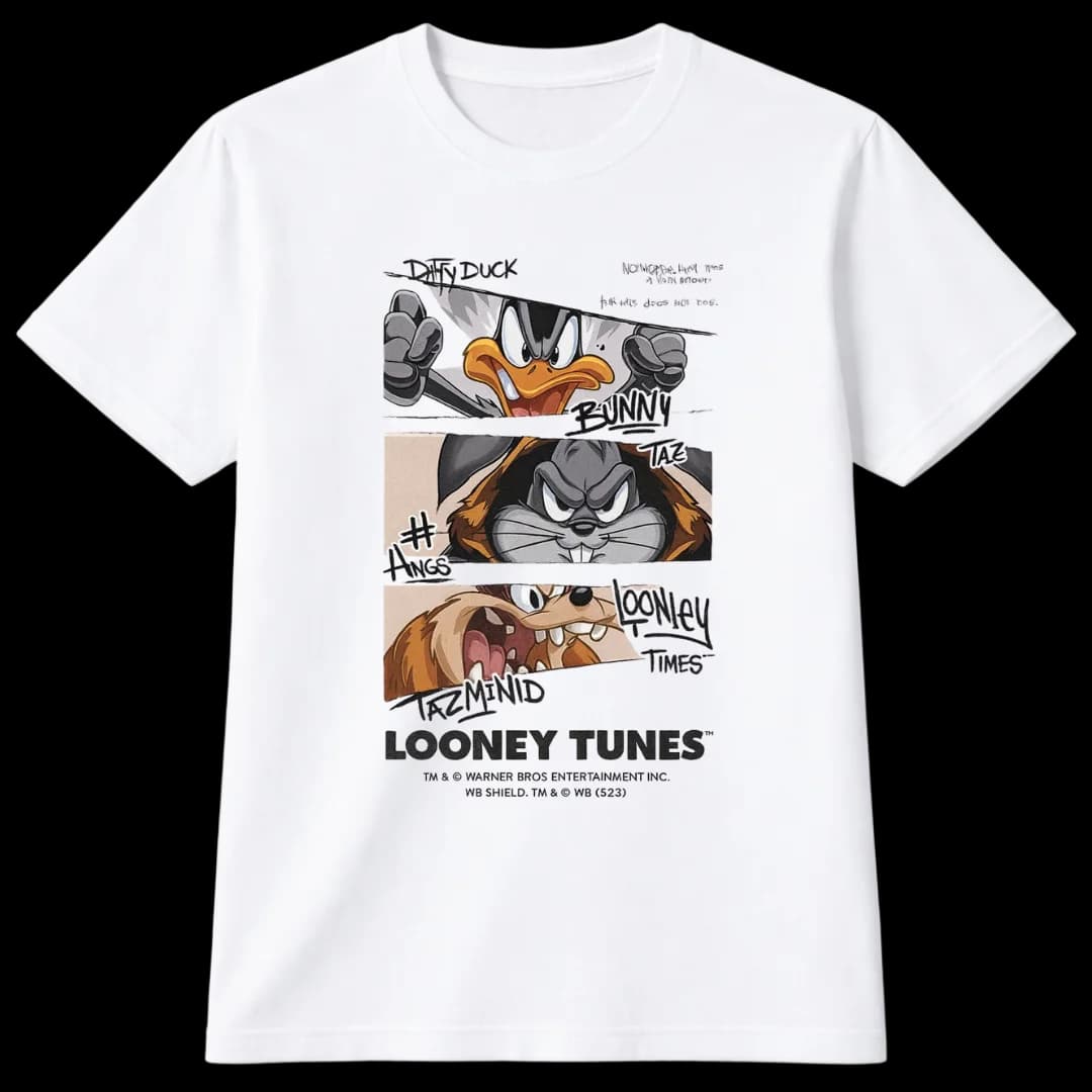 Remera Looney Tunes Graffiti